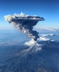 This eruption occurred while we were in Tapalpa in 2017, unfortunately, we did not see it.