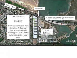 ShopMap Map Showing Storage Facility and Airtime Store