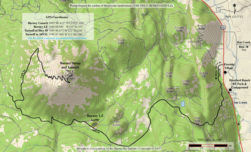 Hat Creek Site Guide for Paragliding